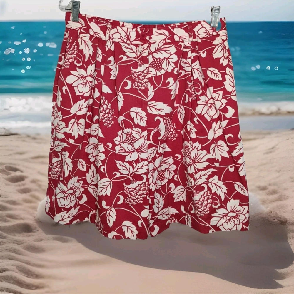 Womens 10 VTG 90s Hawaiian High Waisted Shorts